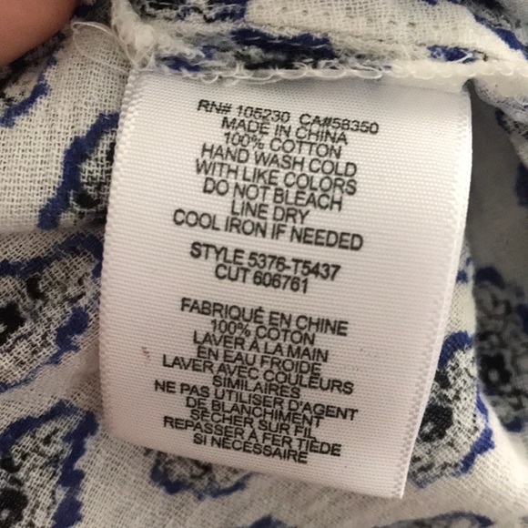 Soft Joie Ulyana gauze printed peasant blouse RUNS LARGE - Picture 11 of 13